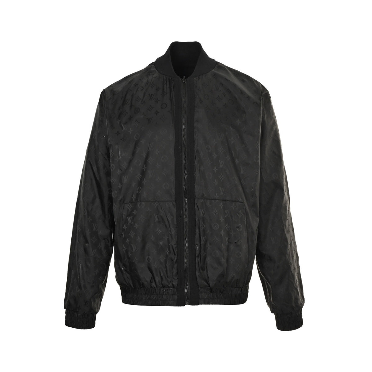 Louis Vuitton 25Fw dark pattern old flower stitching double-sided sweater jacket