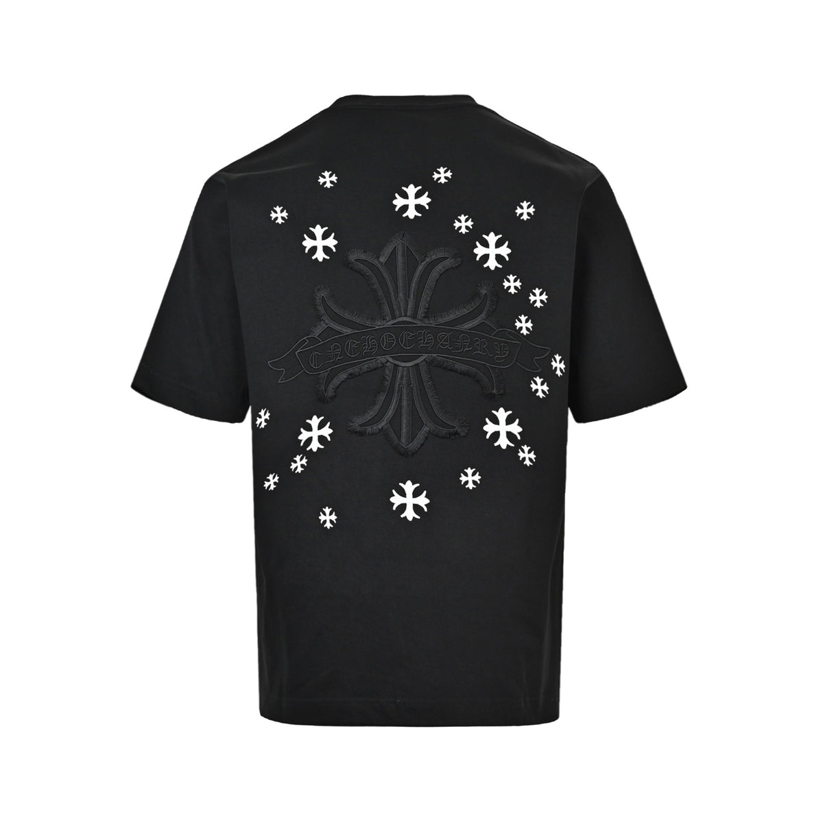 Chrome Hearts Cross Tassel Patch Embroidered Short Sleeves