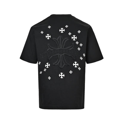 Chrome Hearts Cross Tassel Patch Embroidered Short Sleeves