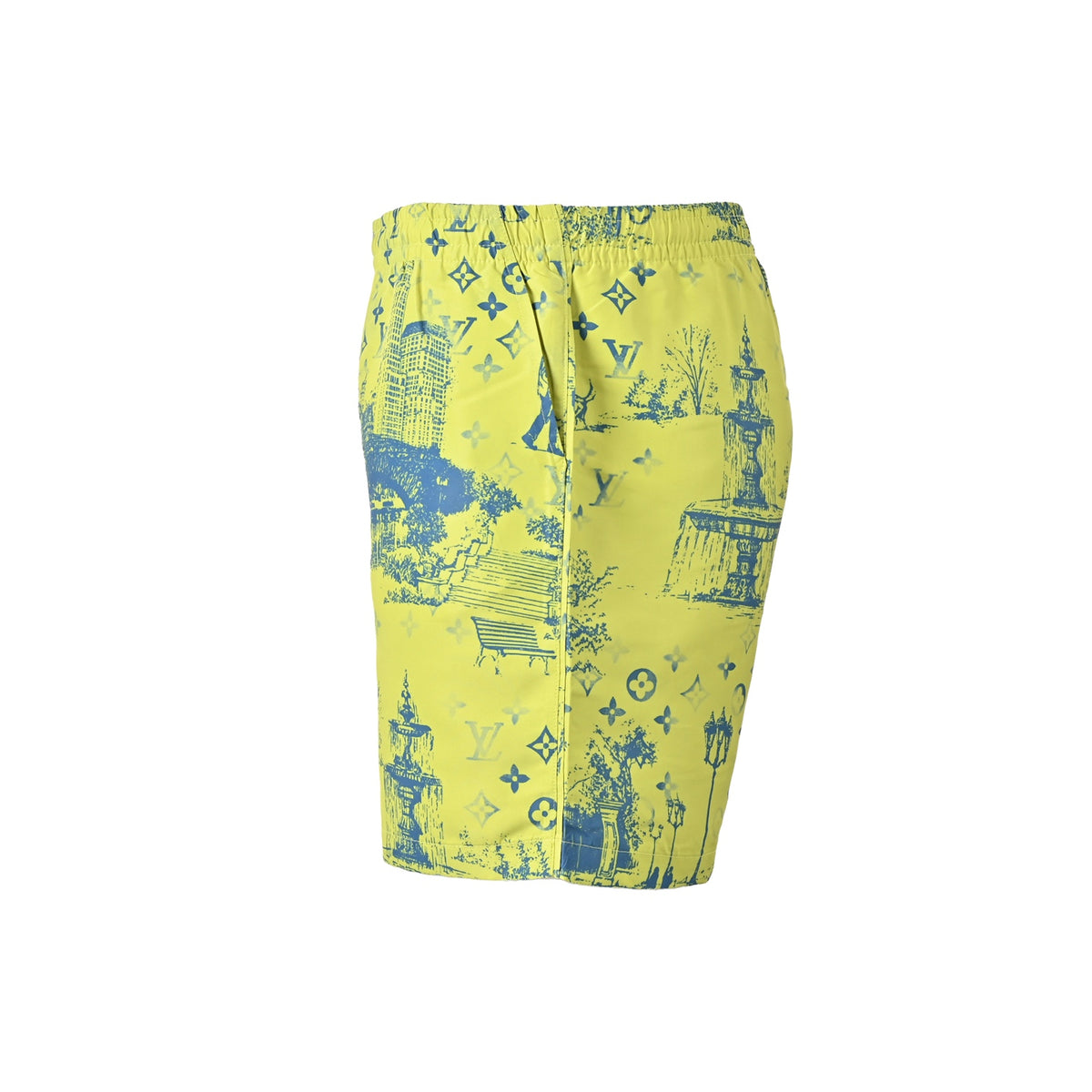 Louis Vuitton City Park Mulberry Silk Suit Shorts