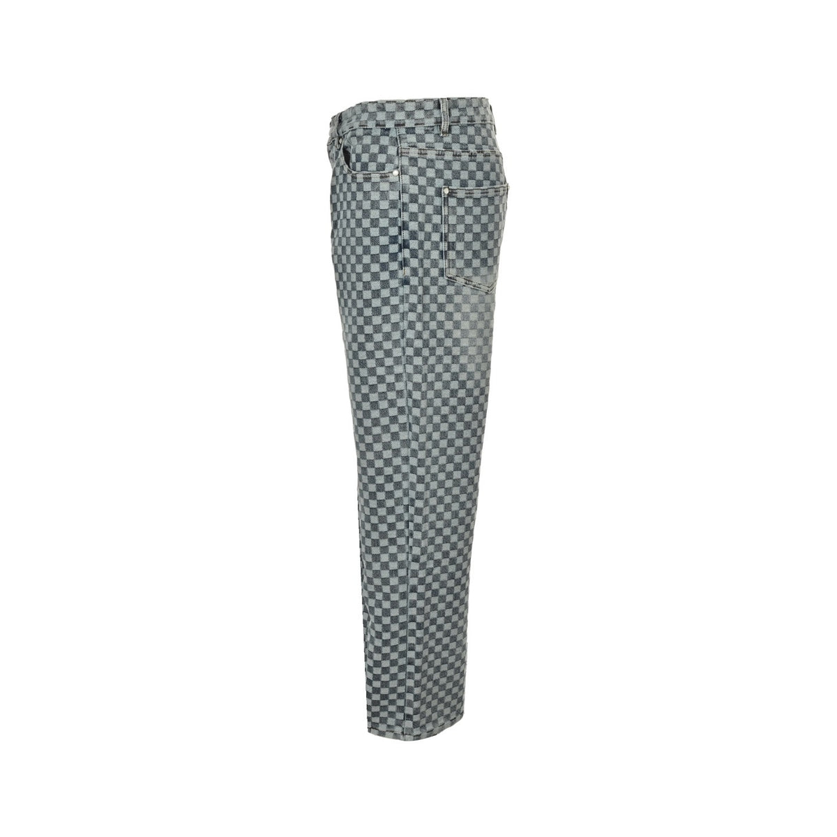 Louis Vuitton 25Fw checkerboard jeans