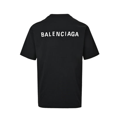 Balenciaga 22ss front and back letter print short sleeves