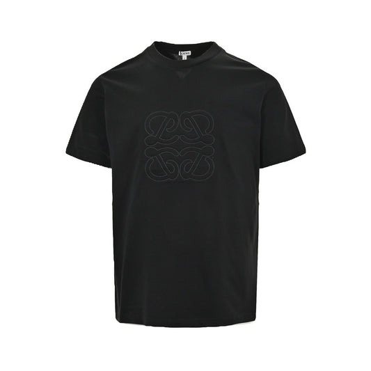 Loewe/Luo Yiwei 24ss embroidered large logo short sleeves
