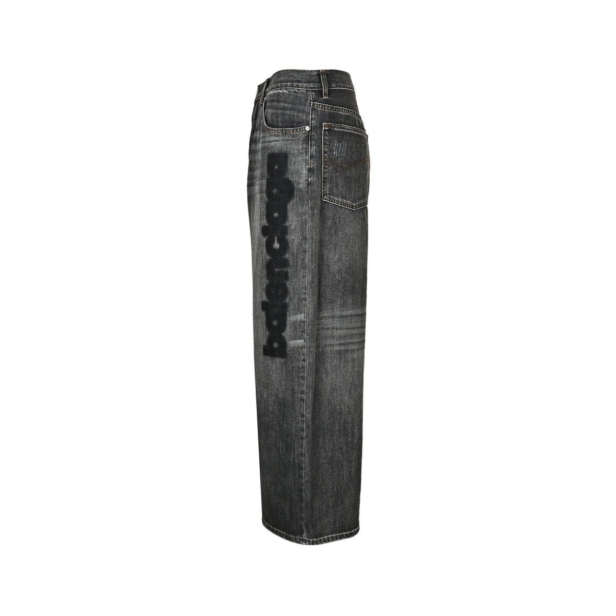 Balenciaga/Balanciaga three-dimensional embroidered baggy washed jeans