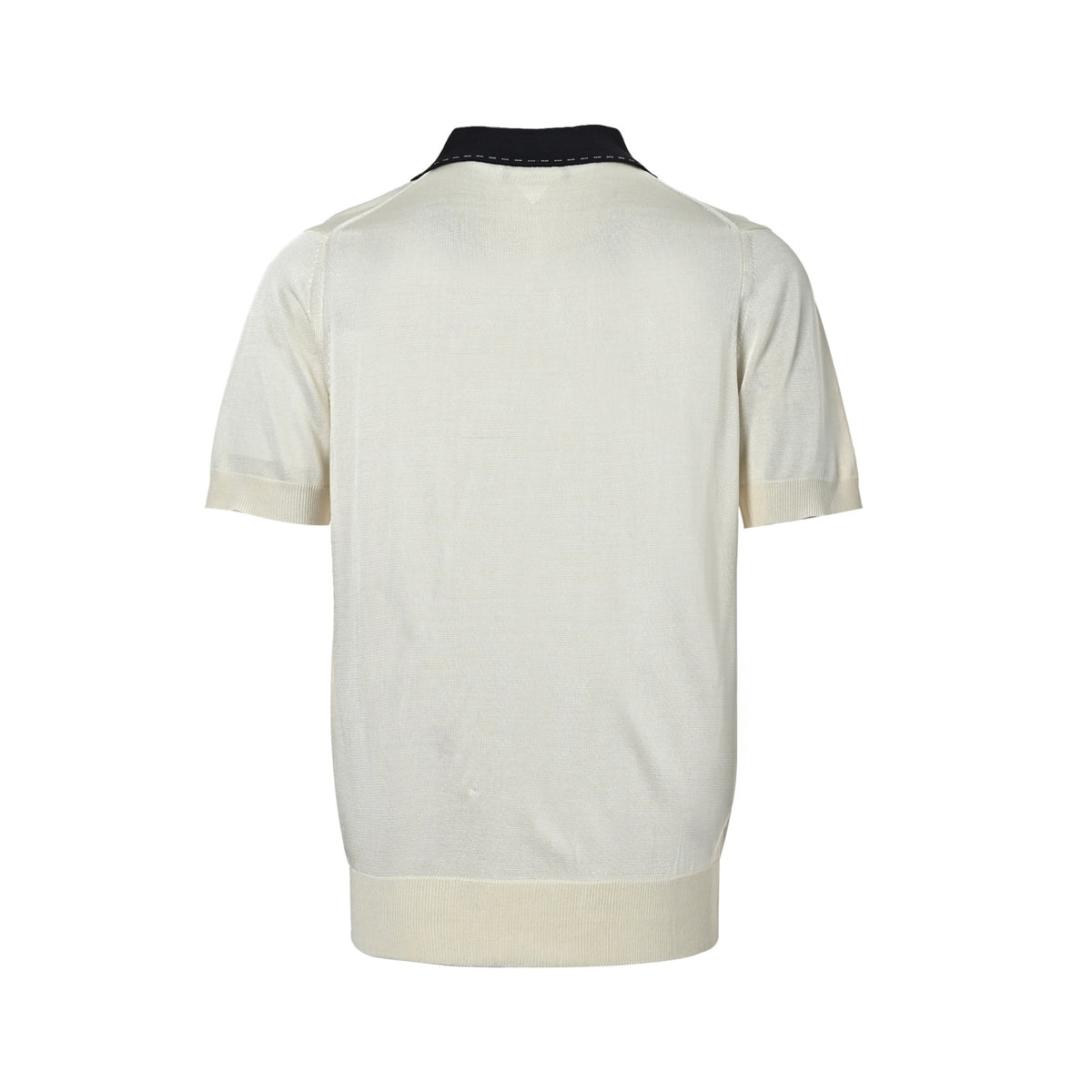 Fendi topstitched collar intarsia knitted Polo short sleeves