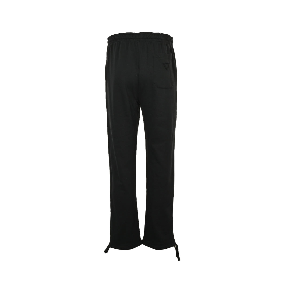 Prada 25Fw cotton drawstring straight casual trousers with cloth label