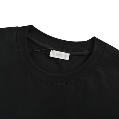 Dior signature letter embroidered short sleeves