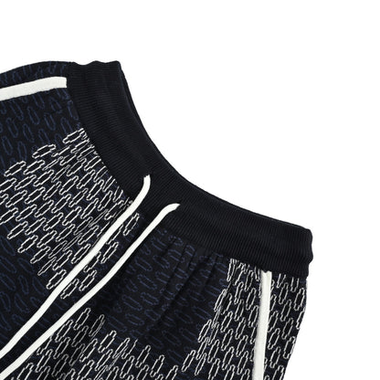 Louis Vuitton 26ss checkerboard jacquard knitted shorts