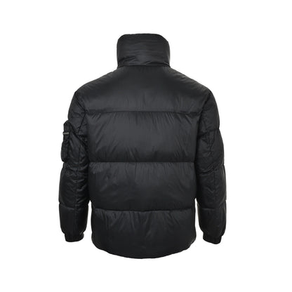 Prada arm red stripe zipper pocket down jacket