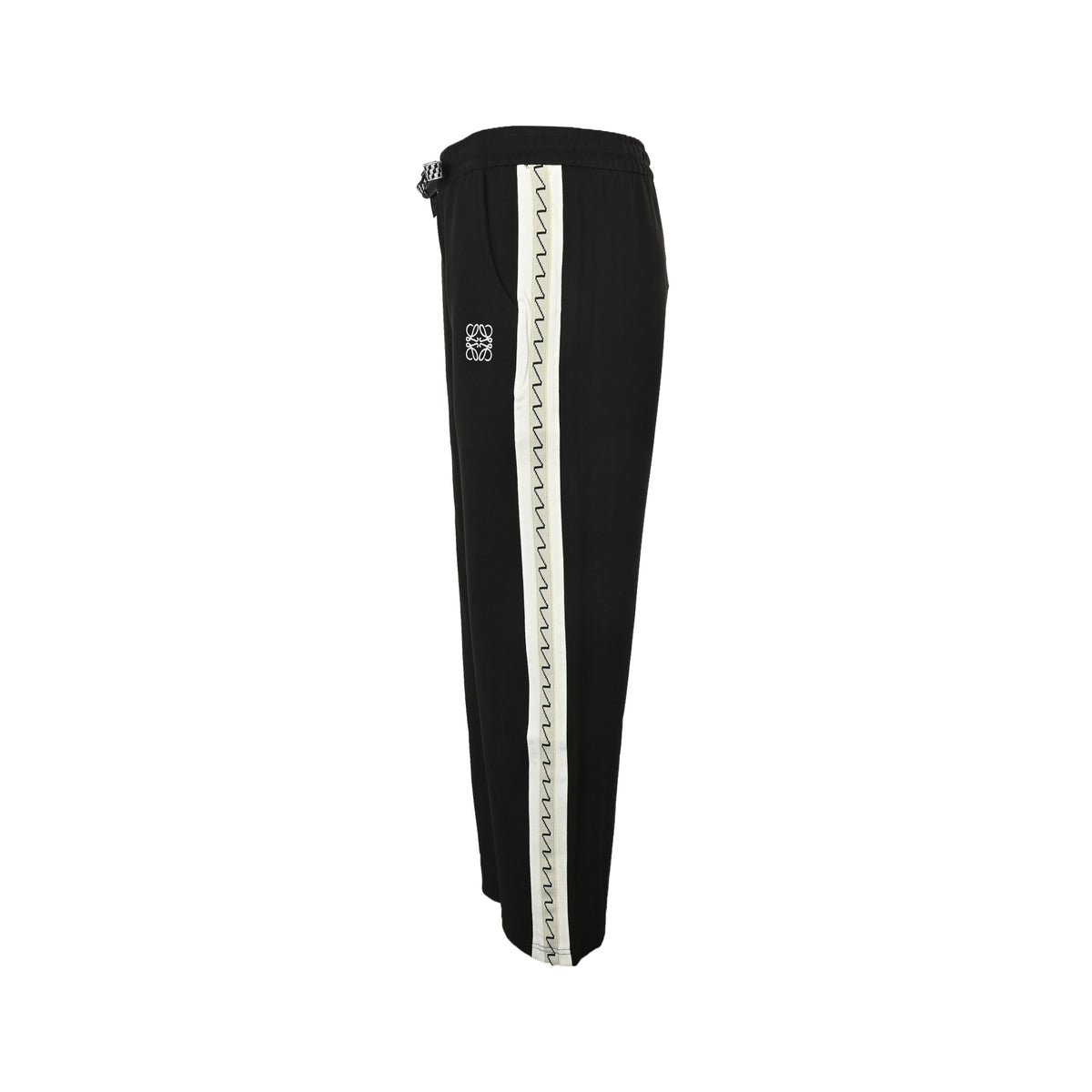 Loewe/Luo Yiwei 25Fw threaded webbing stitching logo embroidery suit trousers