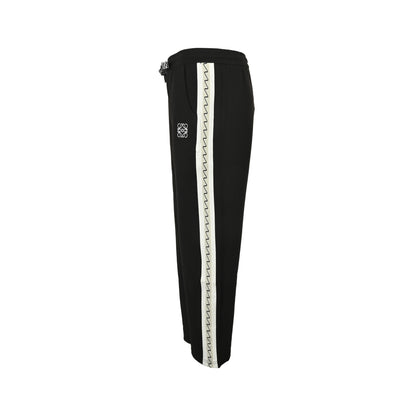 Loewe/Luo Yiwei 25Fw threaded webbing stitching logo embroidery suit trousers