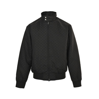 Gucci all-print GG stand-up collar padded jacket