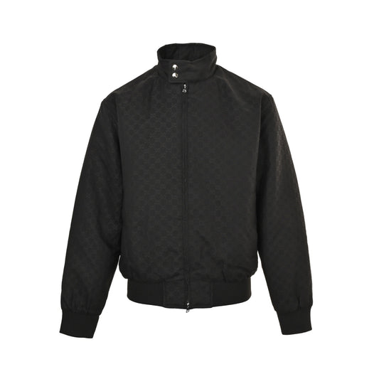 Gucci all-print GG stand-up collar padded jacket