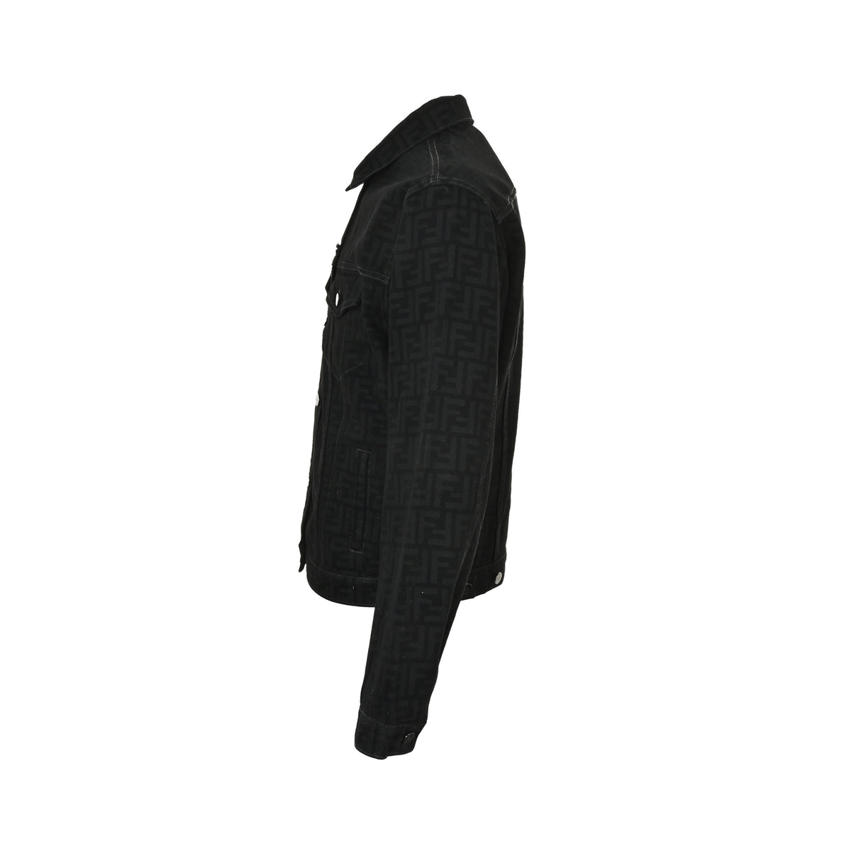 Fendi all-over printed FF suit denim jacket