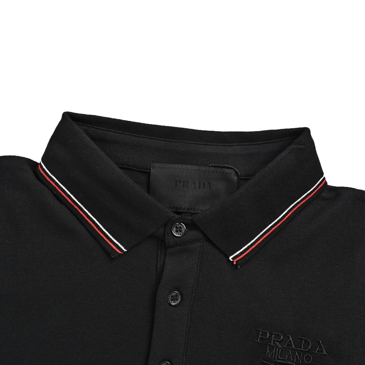 Prada 25ss Color Stripe Polo Short Sleeve