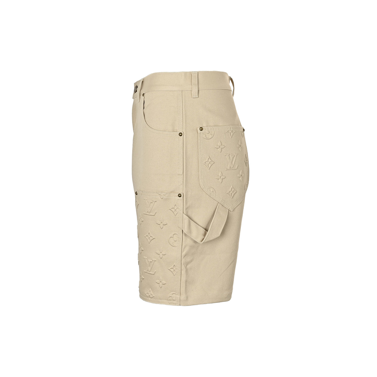 Louis Vuitton presbyopic embossed denim shorts