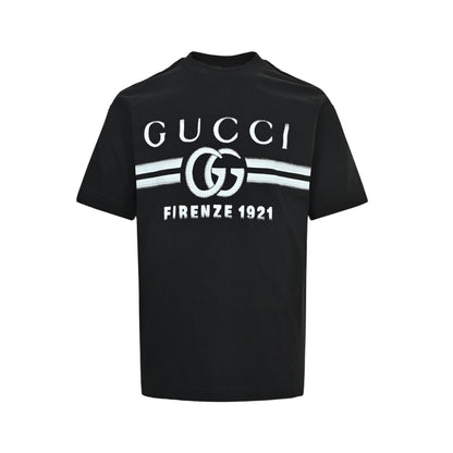 Gucci gradient belt printed short sleeves