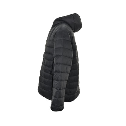 Supreme woven logo tag half-zip rib down jacket