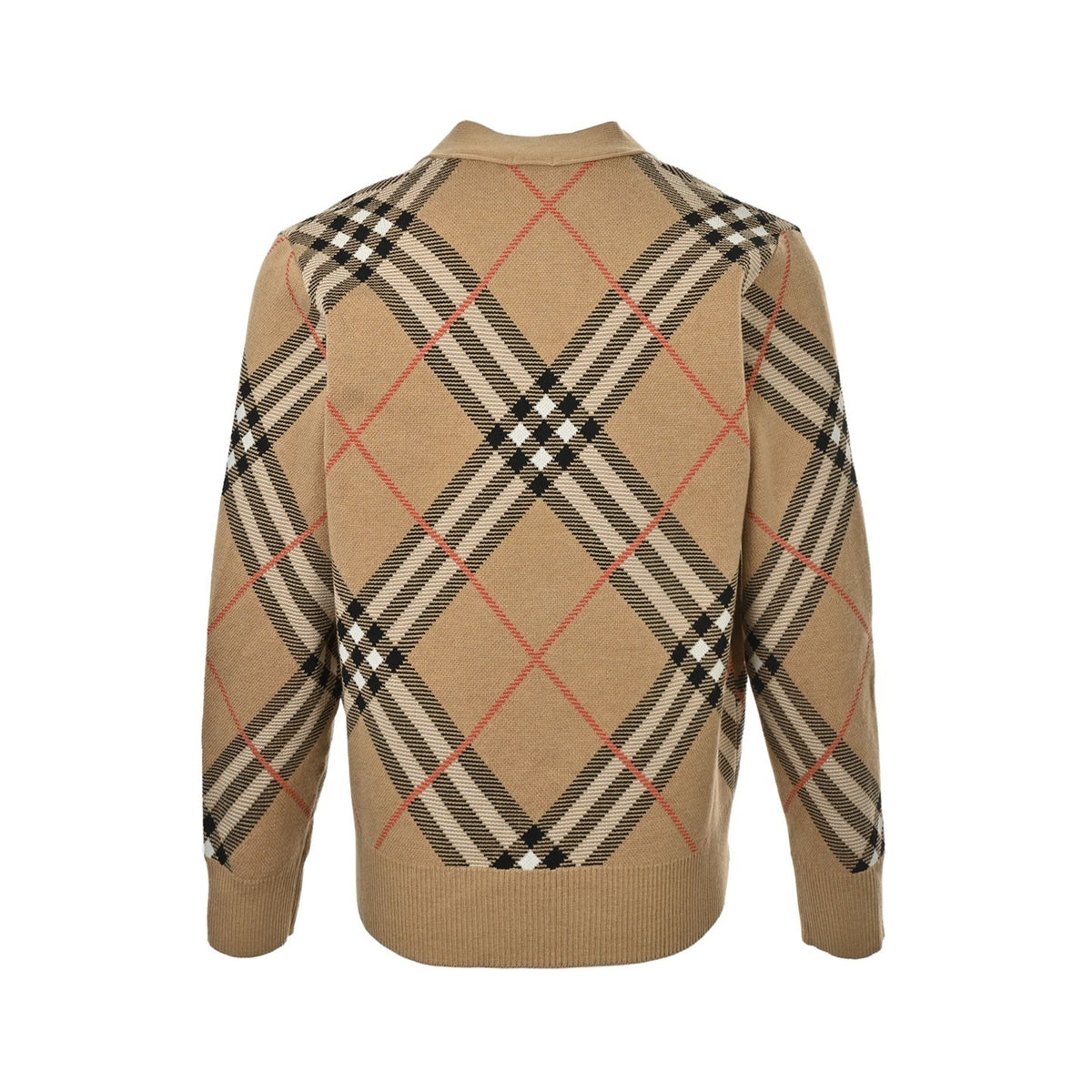 Burberry 24Fw twill knitted cardigan sweater