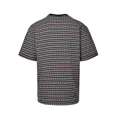 Chrome Hearts Cross Striped Short Sleeves