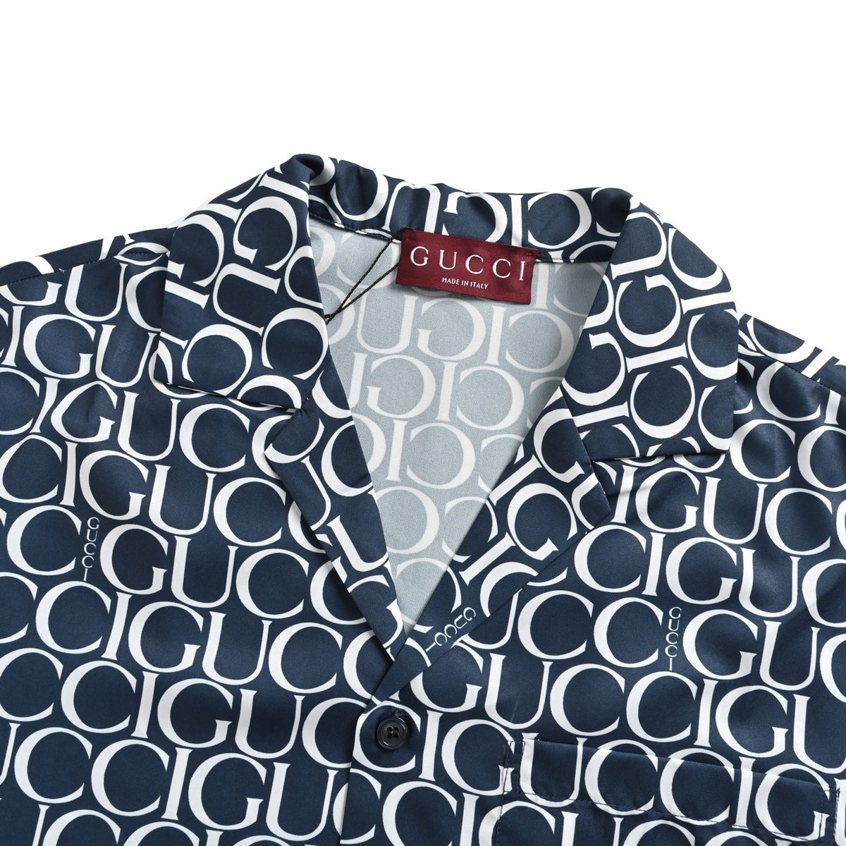 Gucci 24ss all-over barrage print short-sleeved shirt