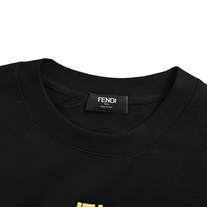 Fendi FF three-dimensional embroidered short sleeves