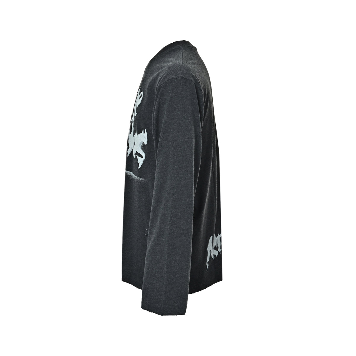 Acne Studios 26ss Gothic spray-painted lettering long-sleeved T-shirt