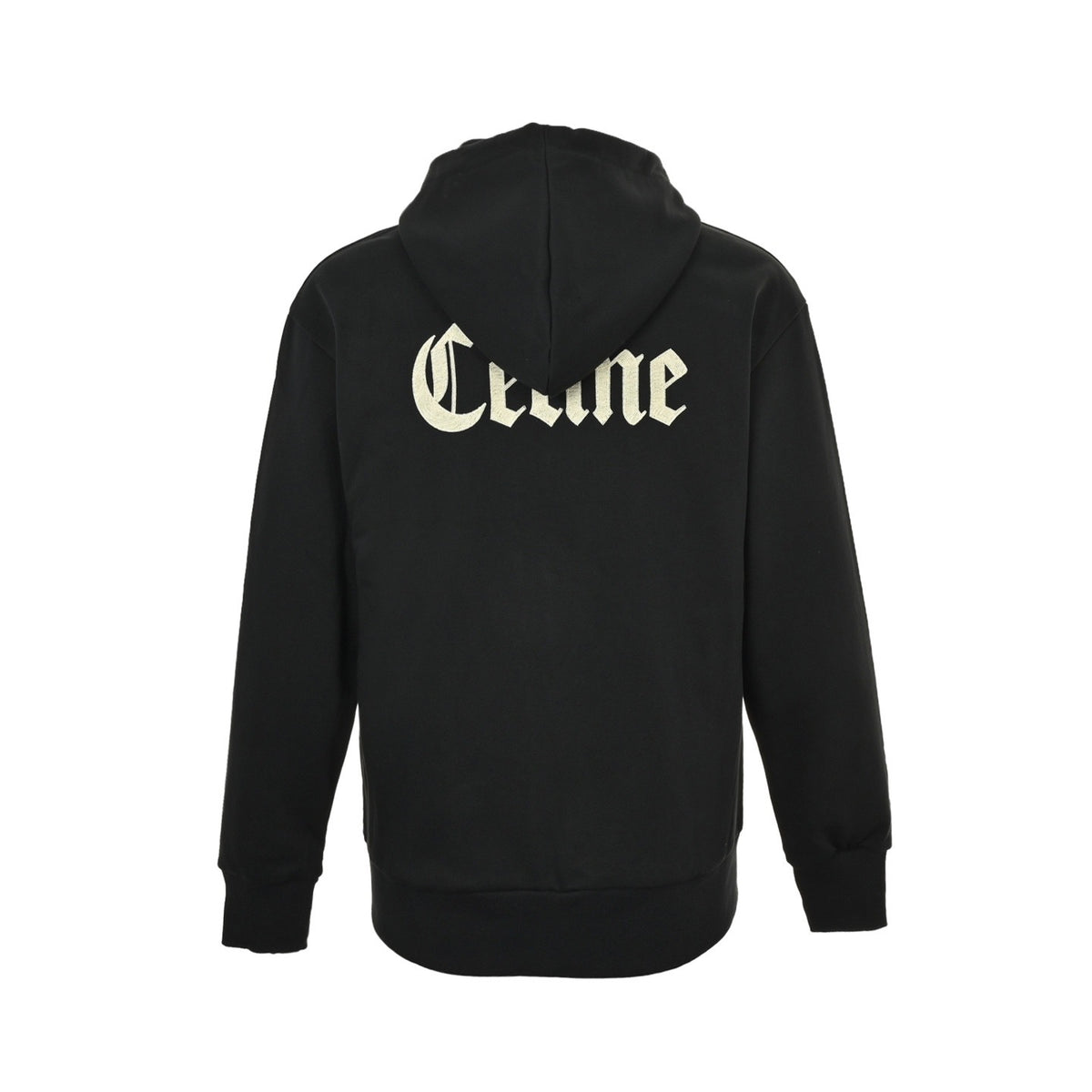 Celine 25Fw Gothic letter embroidered zipper hooded jacket