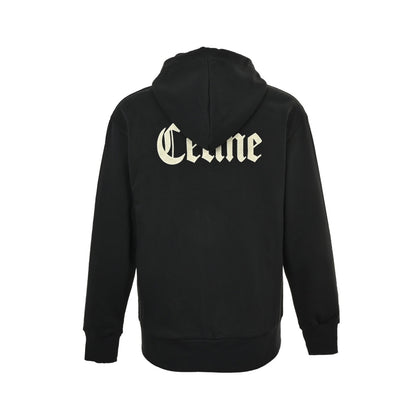 Celine 25Fw Gothic letter embroidered zipper hooded jacket