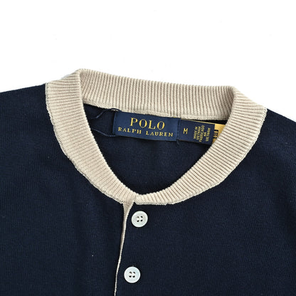 Ralph Lauren henley collar knitted short sleeves