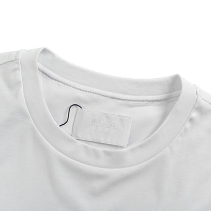 Prada 25ss chest embroidered patch logo short sleeves