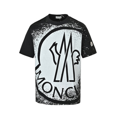 Moncler/Mask 26ss inkjet large logo printed short sleeves