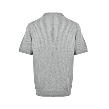 RALPH LAUREN Pony Lapel Knitted Pit Stripe Polo Short Sleeve