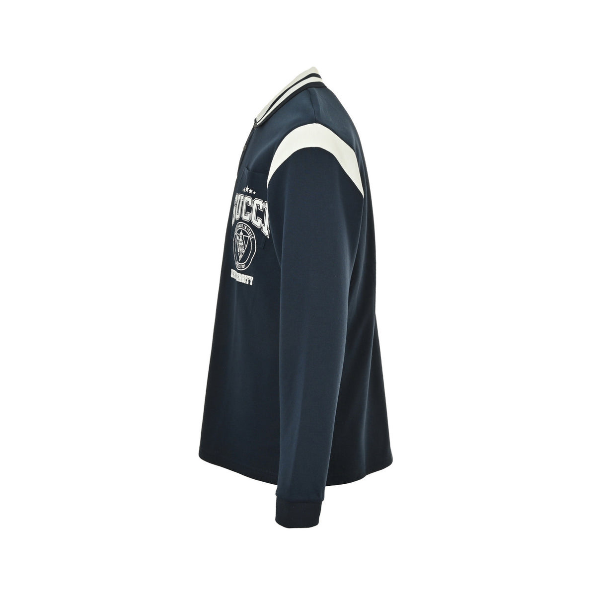 Gucci 25Fw letter logo logo lapel Polo long sleeves