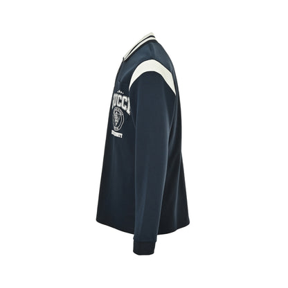 Gucci 25Fw letter logo logo lapel Polo long sleeves