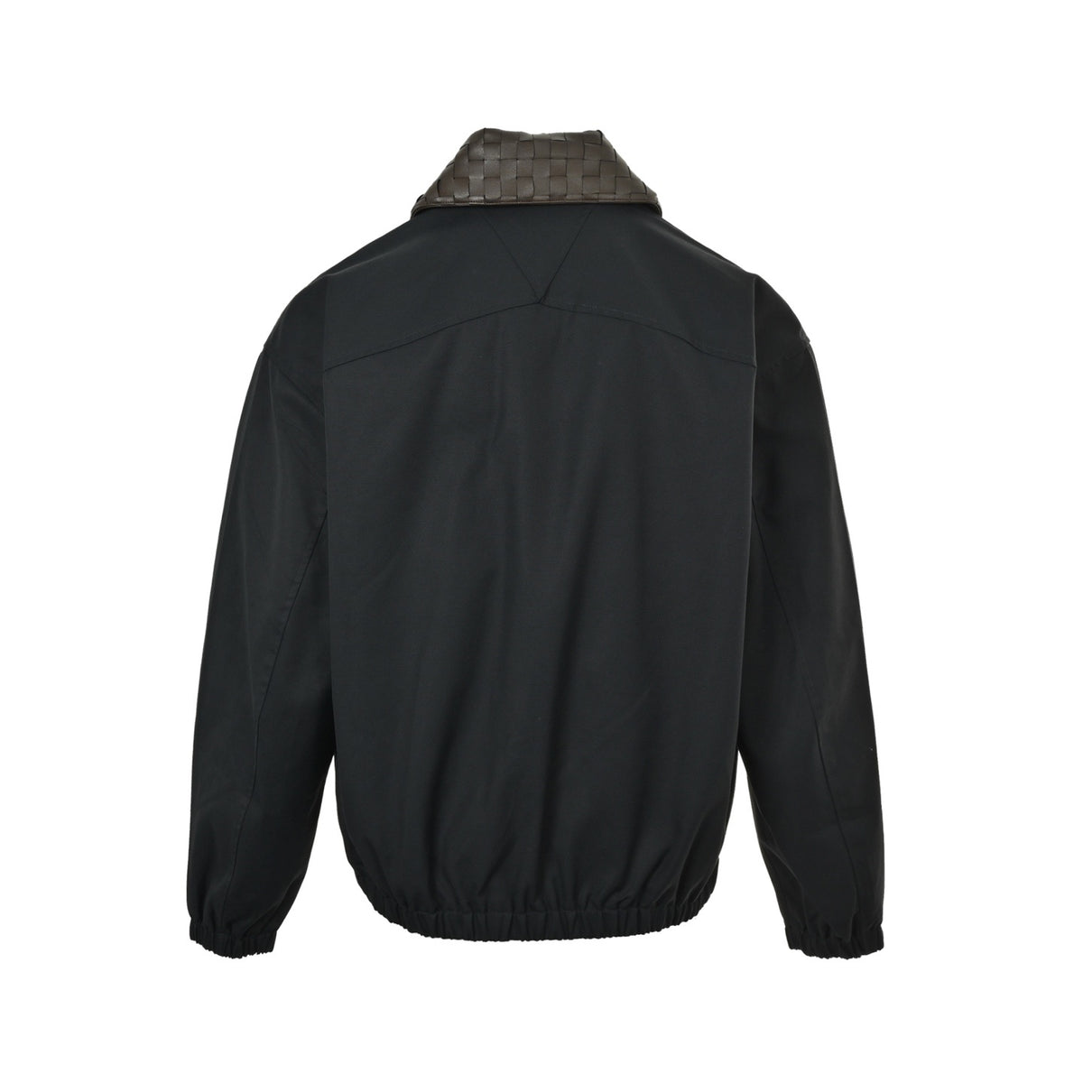 BOTTEGA VENETA/BV woven leather collar jacket