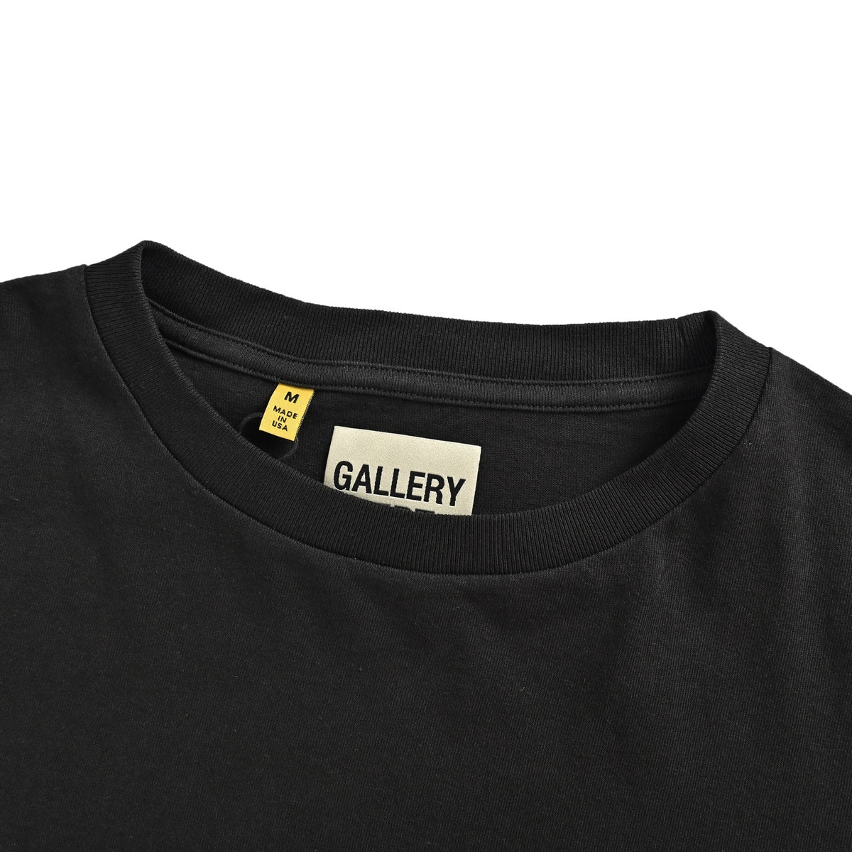 GALLERY DEPT mottled yellow French print short sleeves on the front and back