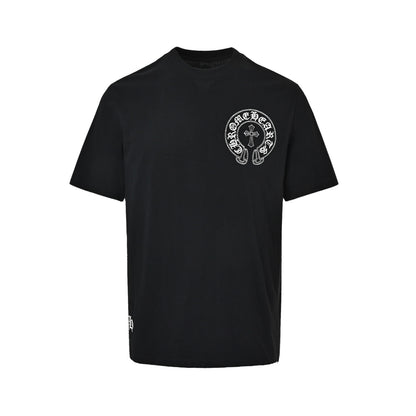 Chrome Hearts Sanskrit cross embroidered short sleeves