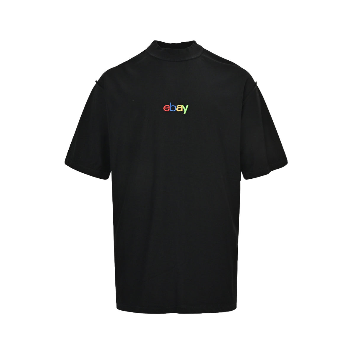 Balenciagag/Balanciaga 24ss eBay embroidered short sleeves on the chest