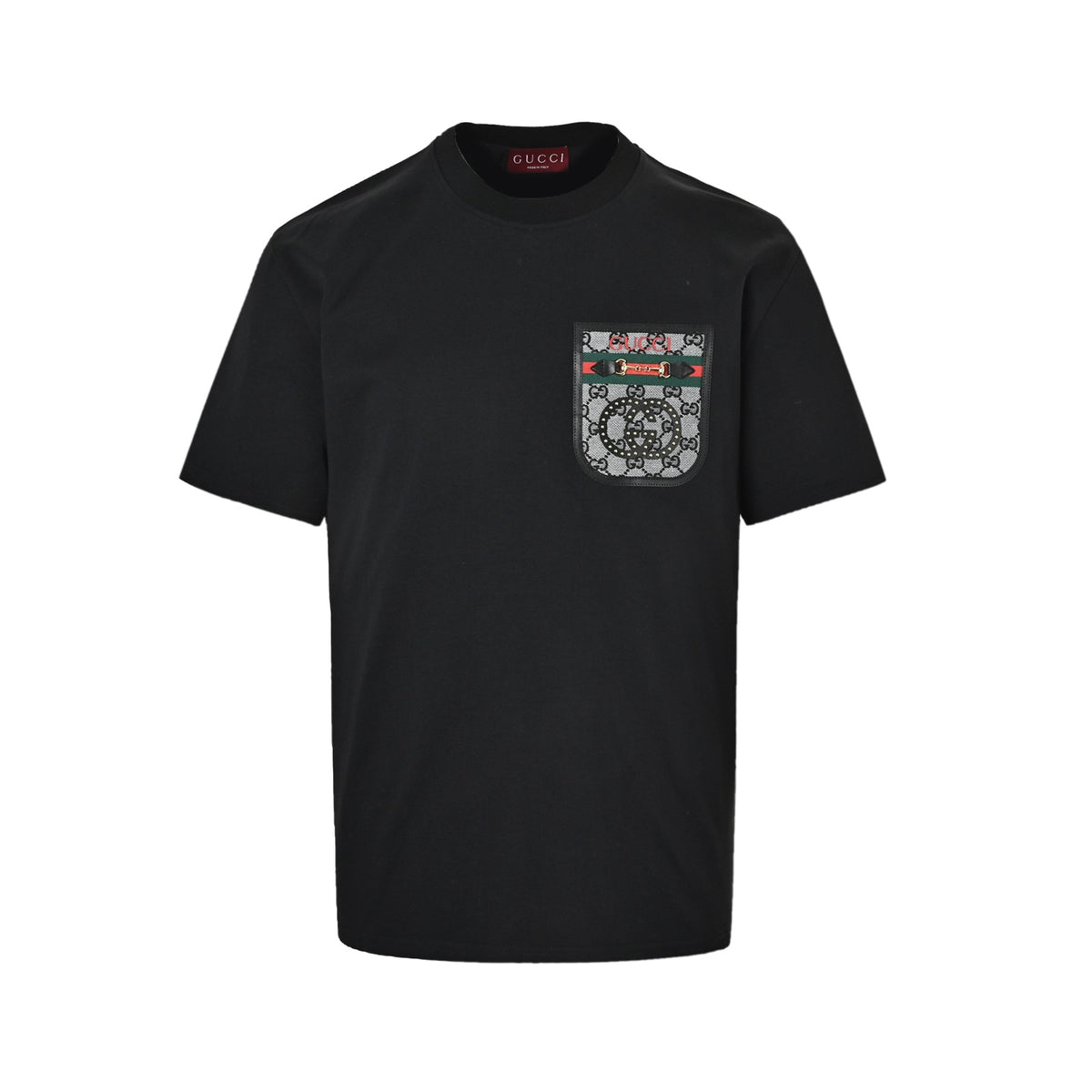 Gucci 26ss horsebit fake pocket short sleeves