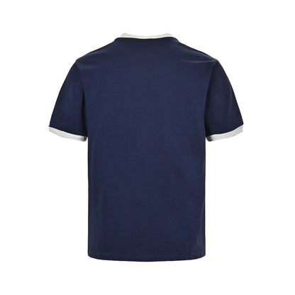 Gucci 23ss 1921 embroidered logo contrasting short sleeves