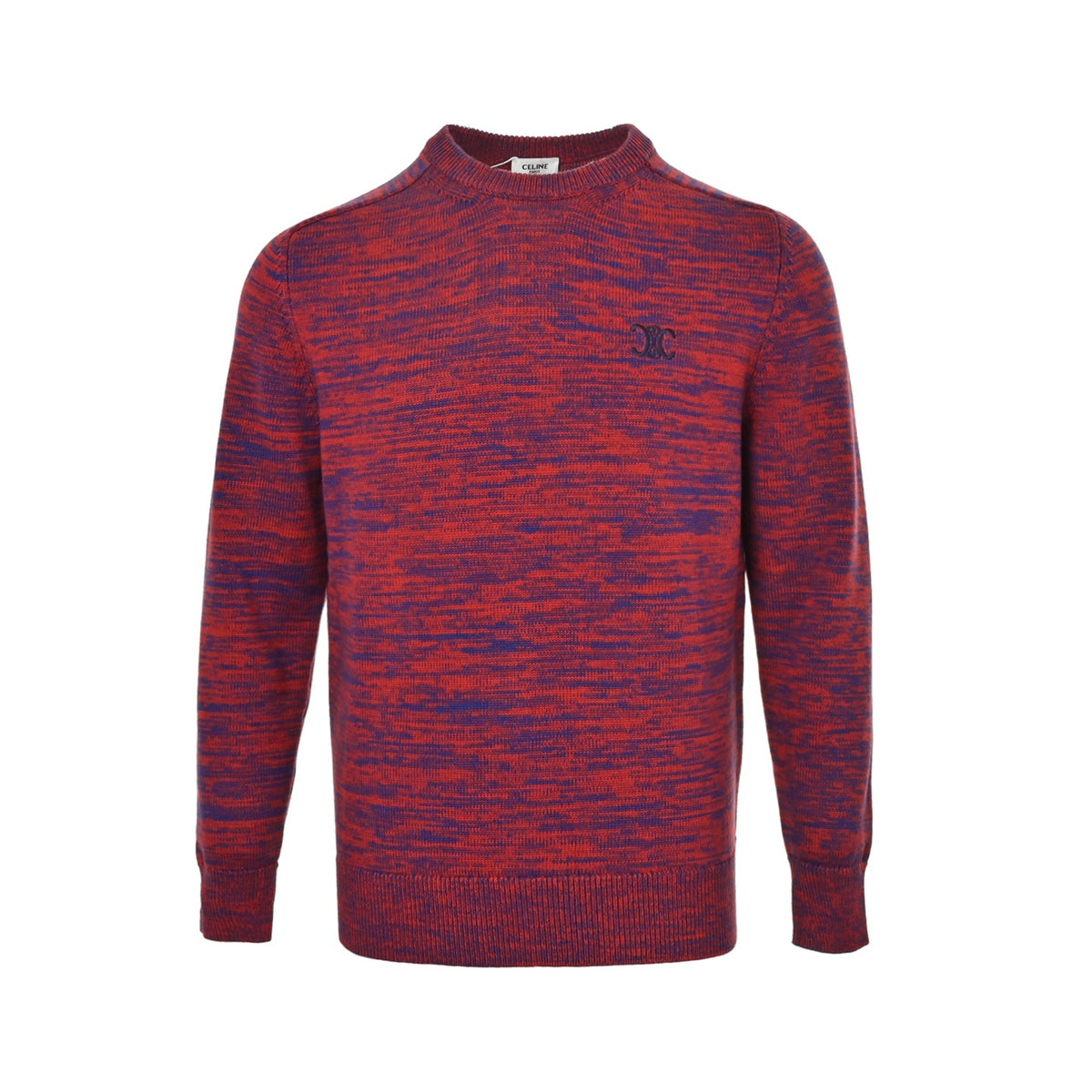 CELINE patchwork logo embroidered sweater
