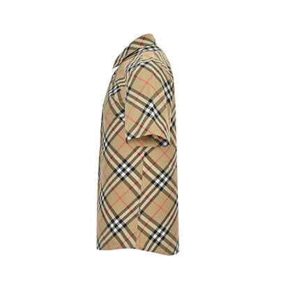 Burberry classic diagonal short-sleeved shirt