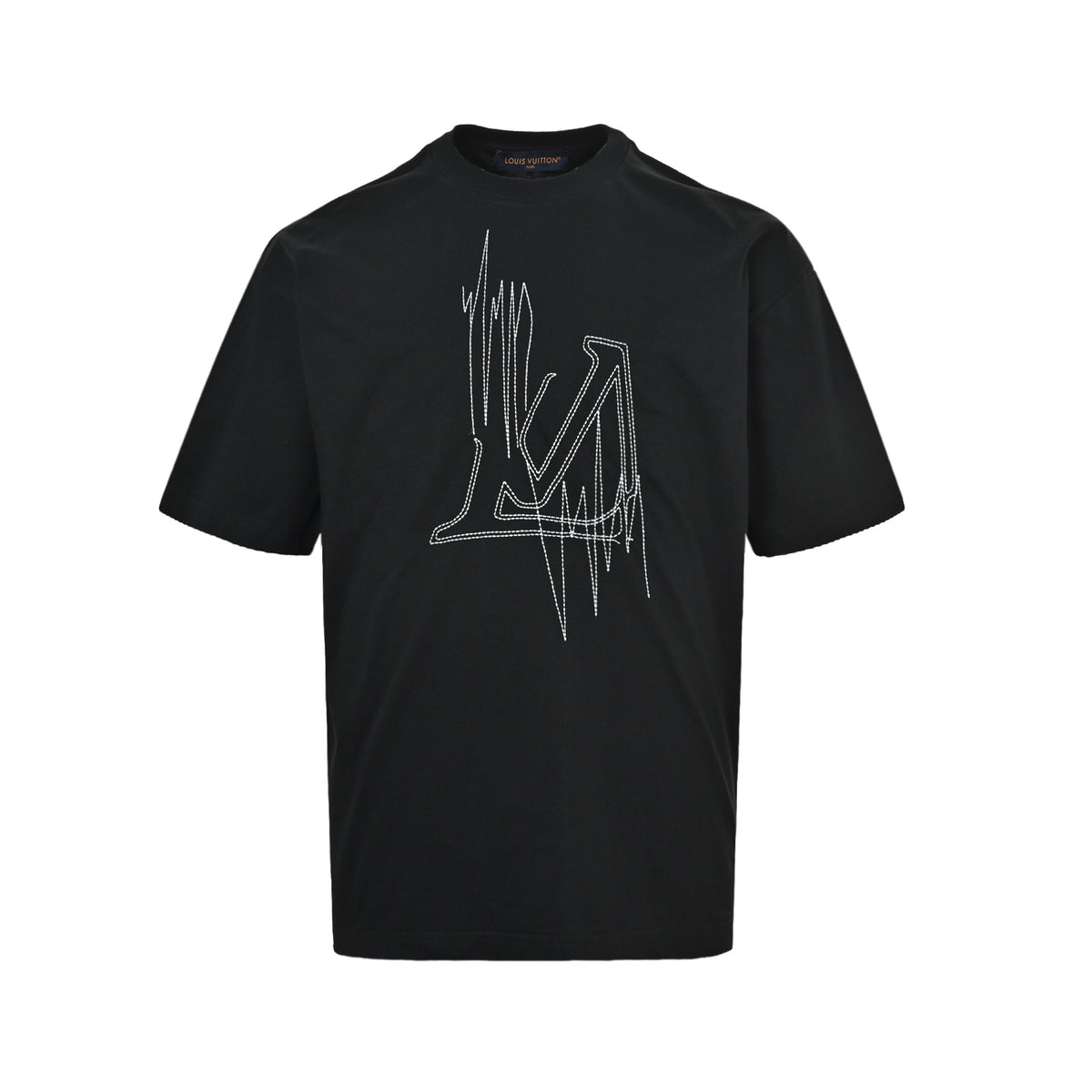 Louis Vuitton tassel dotted embroidered short sleeves