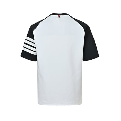Thom Browne/Thom Brown four-bar webbing short sleeves