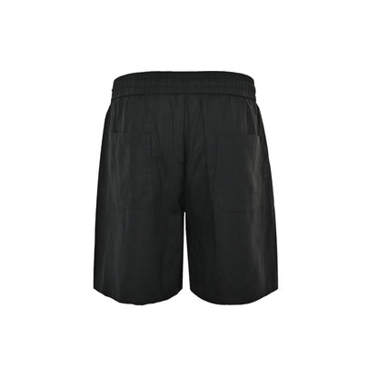 Loewe/Luo Yiwei 26ss half logo cotton and linen shorts