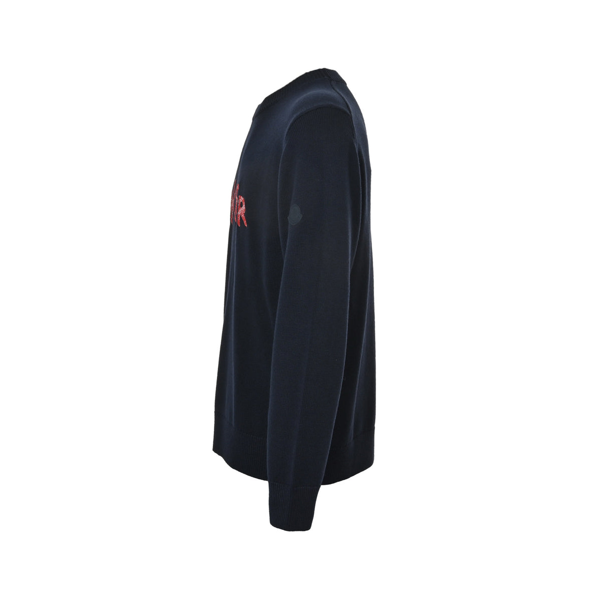 Moncler/Mask red letter embroidery knitted sweater