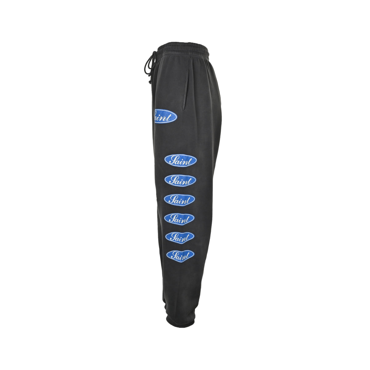 SAINT MICHAEL blue label barrage print trousers