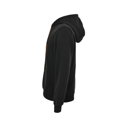 Loewe/Luo Yiwei 25Fw leather logo printed hooded sweatshirt