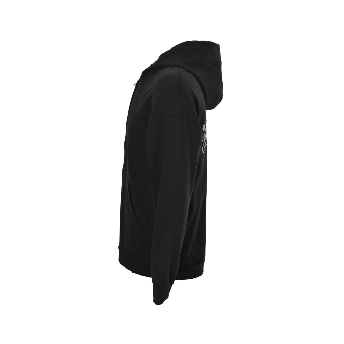 Balenciaga/Balanciaga 25Fw reverse letter embroidered zipper hooded jacket on the back